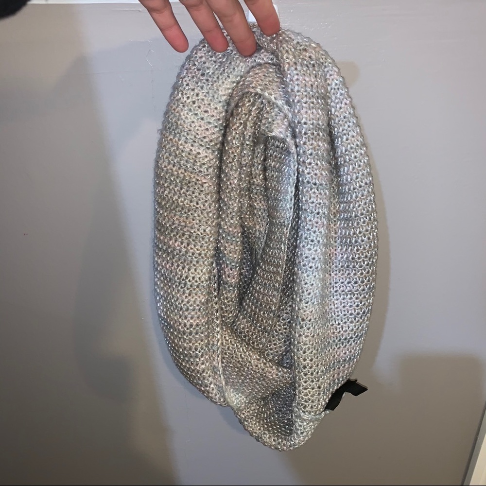 Multicolored infinity scarf
